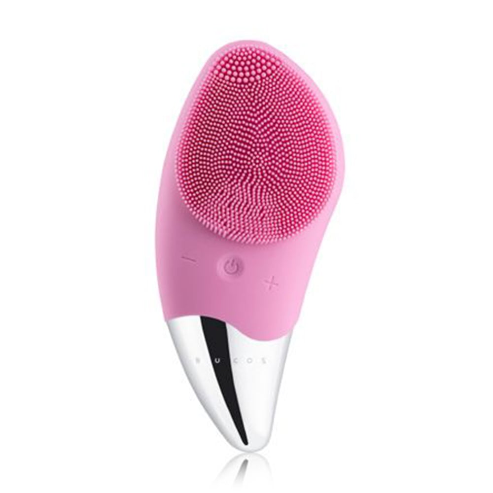 Очищувальна щітка для обличчя BUCOS Sonic Facial Brush S1, пастельно-рожева